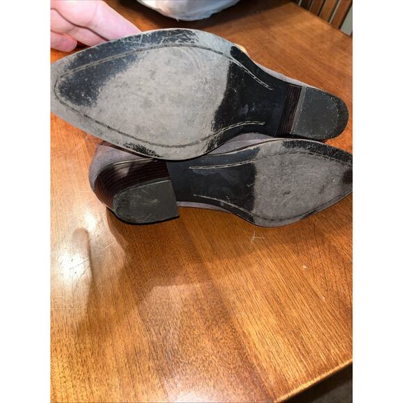 Oak Tree Farms Cowboy Boots Women’s 7.5 Brown Suede - Picture 5 of 6